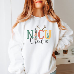 Sudadera Festive NICU Crew Christmas Sweatshirt 