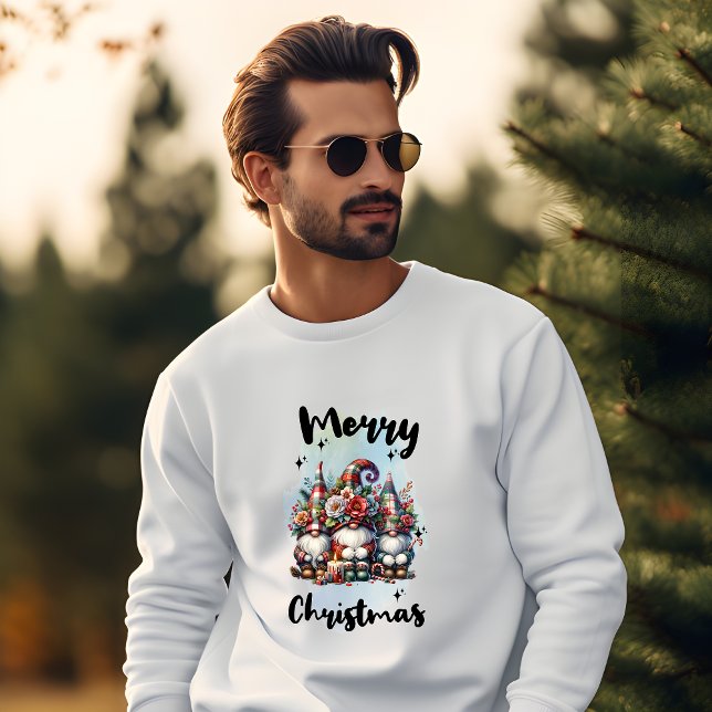 Sudadera Festive Nordic Gnome Trio with Candles and Winter  (Subido por el creador)