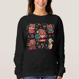 Sudadera Festive Red Pandas