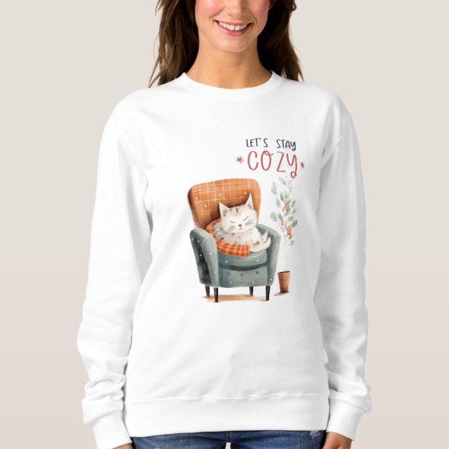 Sudadera Festividad agradable para gatos (Anverso)