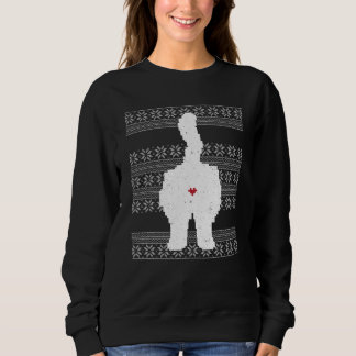 Sudadera Festividad de gato con Navidades feos
