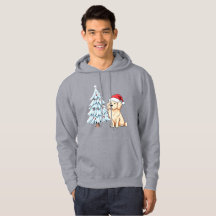 Festividad de Santa Dog Hoodie - Navidades acogedo
