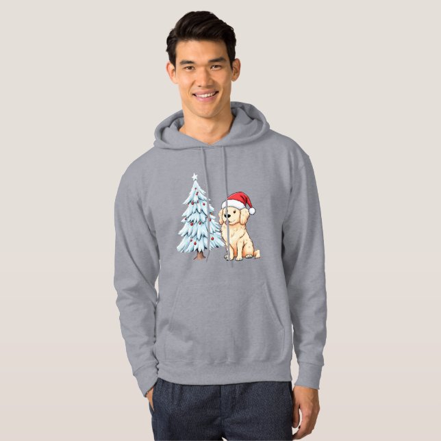 Sudadera Festividad de Santa Dog Hoodie - Navidades acogedo (Anverso completo)
