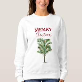 Sudadera Festividad del árbol de la palmera tropical