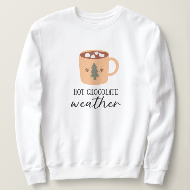 Sudadera Festividad del calor del chocolate caliente (Anverso del diseño)