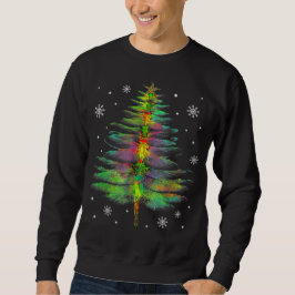 Sudadera Festividad divertida del árbol de navidad de la li