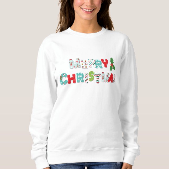Sudadera Festividad Feliz Navidad | Vacaciones (Anverso)