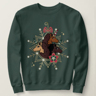Sudadera Festividad festiva afrounicornio mágica