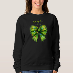 Sudadera Festividad Verde Festiva Bow-Lights traviesa o agr