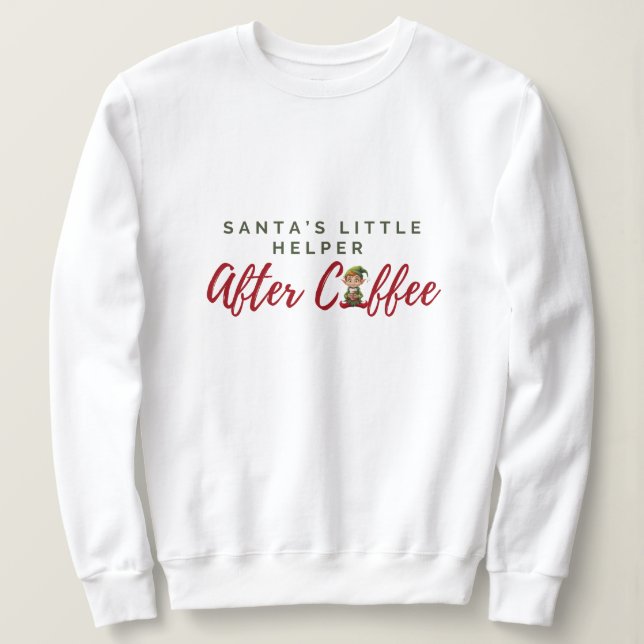 Sudadera Festividad y diversión para los amantes del café (Anverso del diseño)