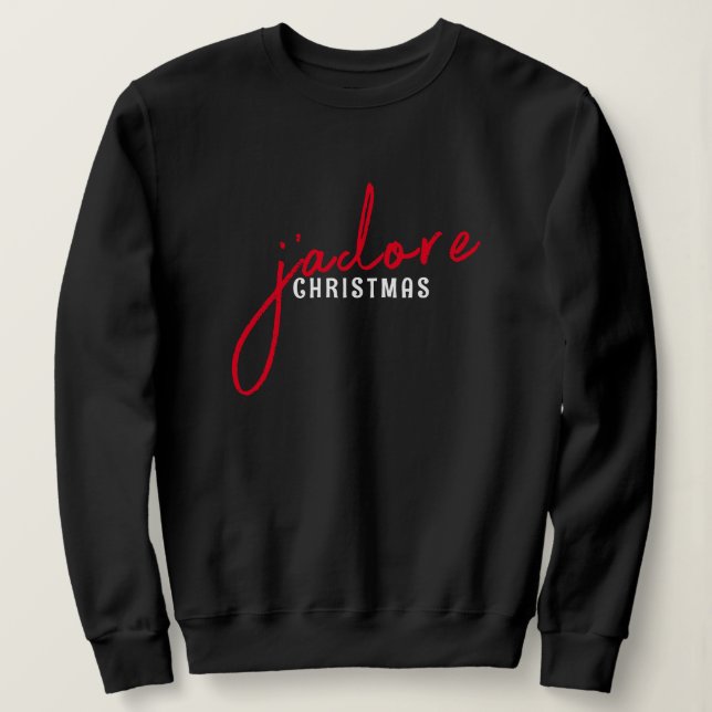Sudadera Festividades en familia de Navidades de J'adore (Anverso del diseño)