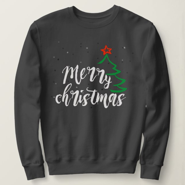 Sudadera festividades lindas te tienen a ti mismo Navidades (Anverso del diseño)