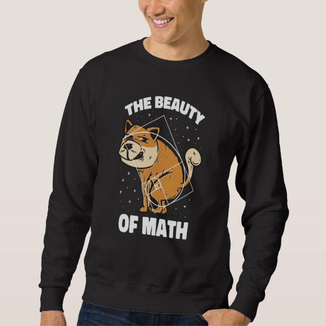 Sudadera Fibonacci Golden Ratio Dog For Math (Anverso)