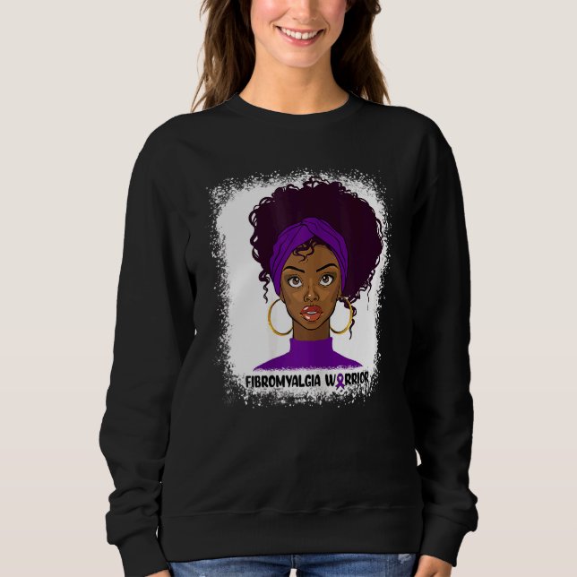 Sudadera Fibromialgia luchadora guerrera contra fibrom (Anverso)