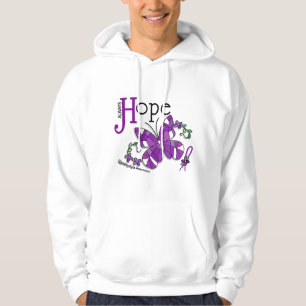 Sudadera Fibromyalgia de la mariposa del vitral
