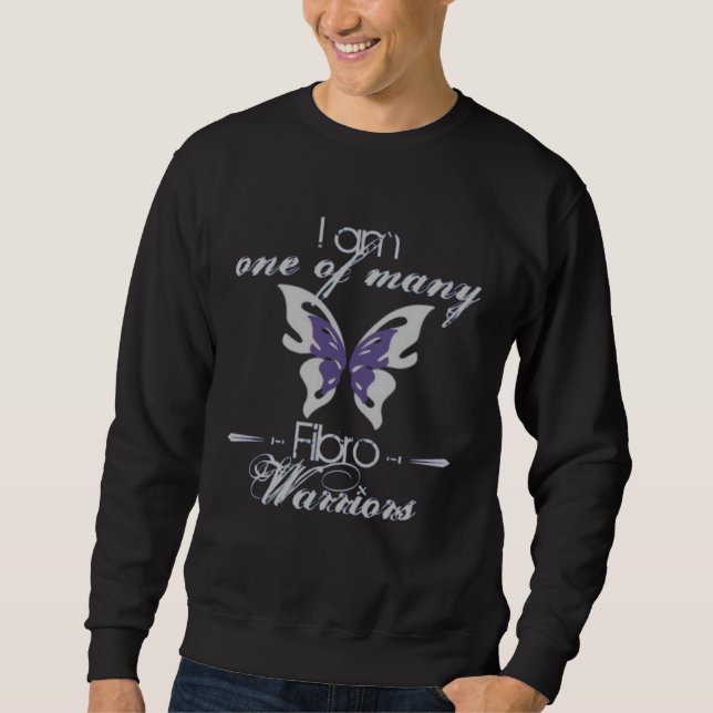 Sudadera Fibromyalgia One Of Many Fibro Warriors Spoonie Bu (Anverso)