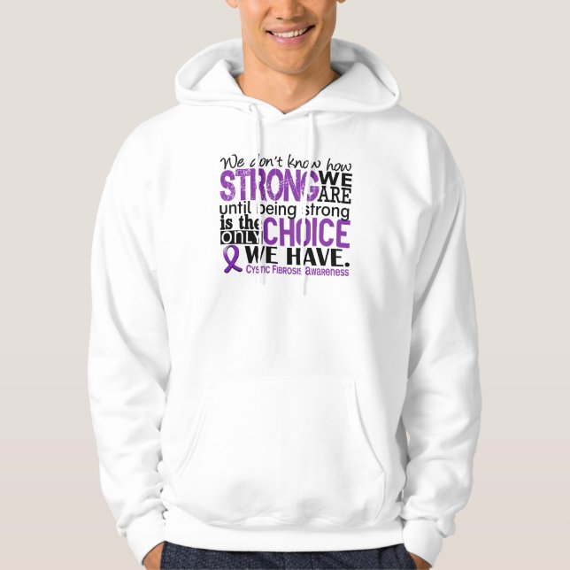 Sudadera Fibrosis quística cómo es fuerte somos (Anverso)