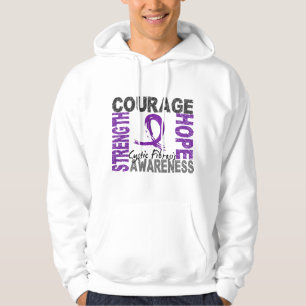 Sudadera Fibrosis quística de la esperanza del valor de la