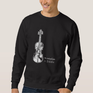 Sudadera Fiddle No Violin Bluegrass Country Music Gift
