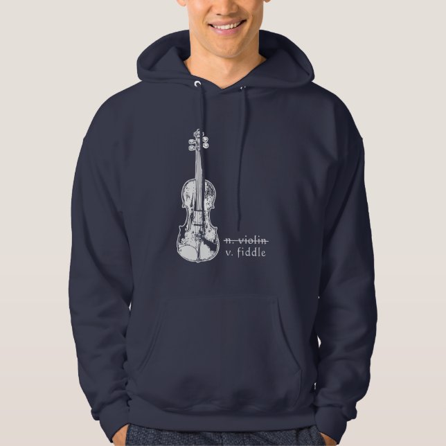 Sudadera Fiddle Not Violin Bluegrass Country Music Gift (Anverso)
