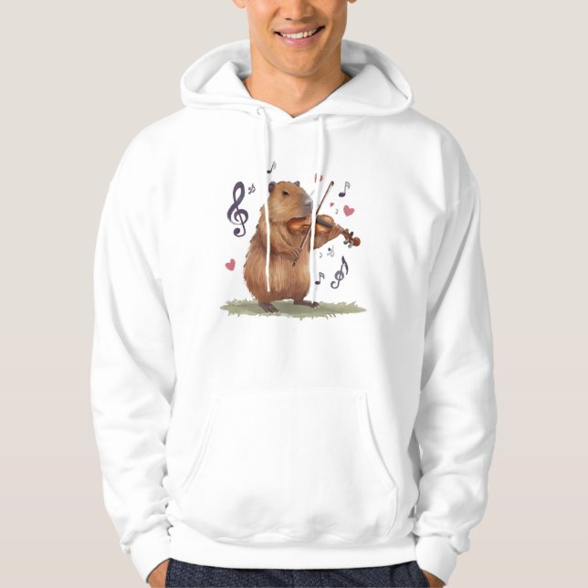 Sudadera fiddler capybara (Anverso)
