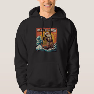 Sudadera Fideos Japoneses Ola Puesta de sol Arte Vida Silve