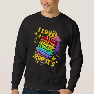 Sudadera Fidget Toy Pop It For Kids, Love Pop It's