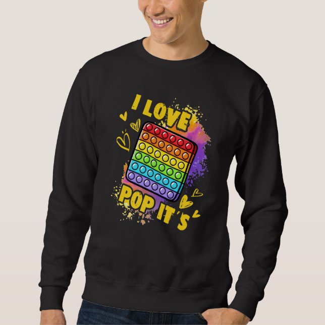 Sudadera Fidget Toy Pop It For Kids, Love Pop It's (Anverso)