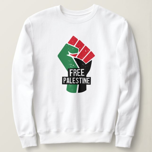 Sudadera Fiebre de la bandera de Palestina Libre (Anverso del diseño)