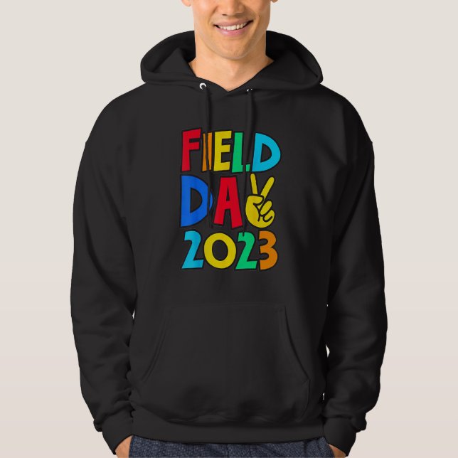 Sudadera Field Day 2023 Peace Sign School Trip Teacher Stud (Anverso)