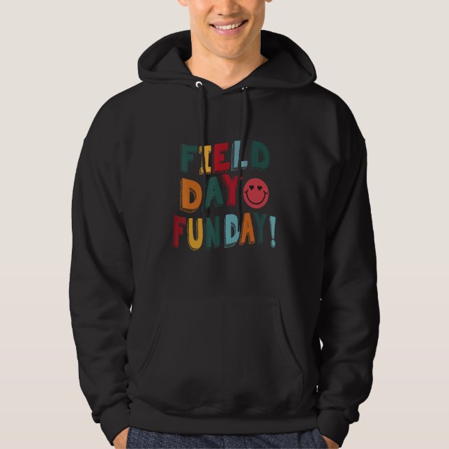 Sudadera FIELD DAY VIBES 2023 Teacher Kids Groovy Fun Day 1 (Anverso)