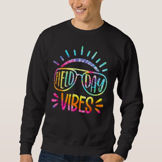 Sudadera Field Day Vibes Tie Dye Last Day Of School Field D (Anverso)