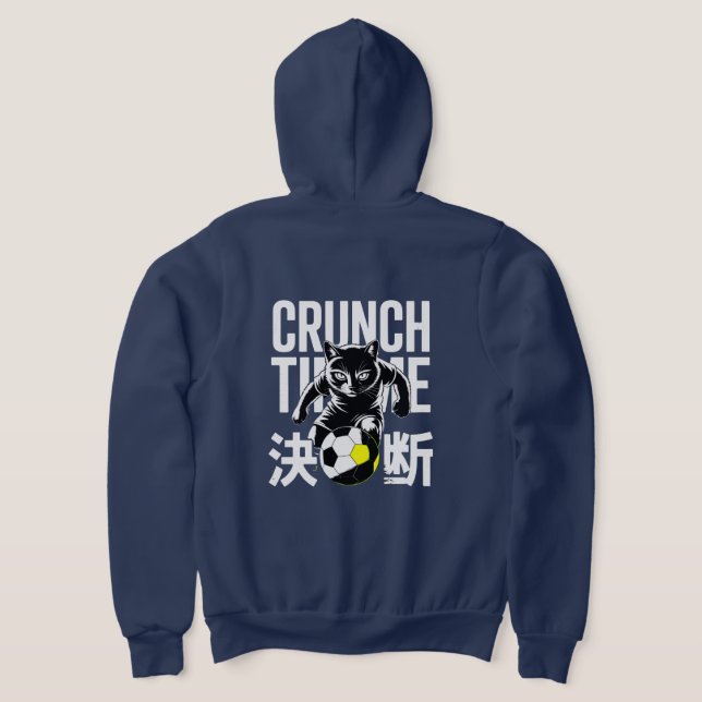 Sudadera Fierce Crunch Time Cat Soccer Fans (Distribución Reverso )