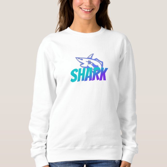 Sudadera Fierce Gradient Shark Logo | Bold Ocean (Anverso)