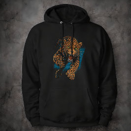 Sudadera Fierce Leopard Big Cat Wildlife Art Animal