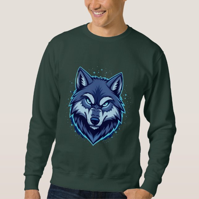 Sudadera Fierce Wolf – Symbol of Strength and Freedom (Anverso)