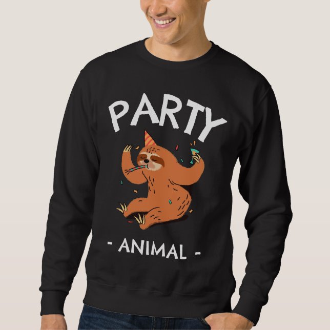 Sudadera Fiesta Animal Sloth (Anverso)