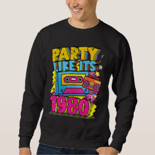 Sudadera Fiesta como si fuera 1980 80s 90s Retro Vintage bl