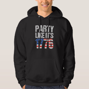 Sudadera Fiesta Como Si Fuera La Bandera Estadounidense Del