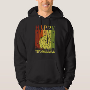 Sudadera Fiesta de Acción de Gracias Perro Maltés Retro Acc