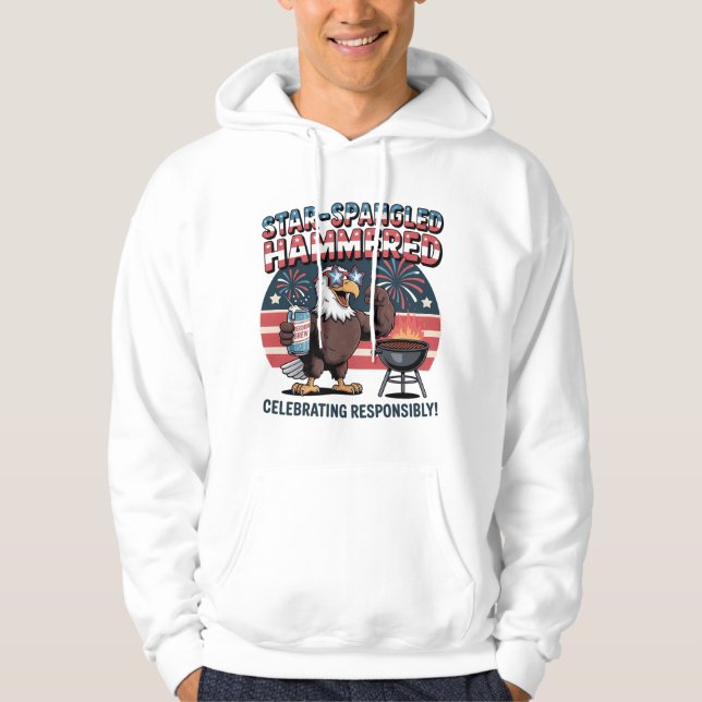 Sudadera Fiesta de águila marimorada de Star-Spangled (Anverso)