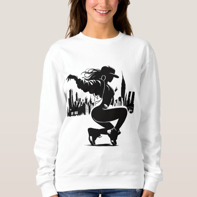 Sudadera fiesta de baile amante del baile (Anverso)