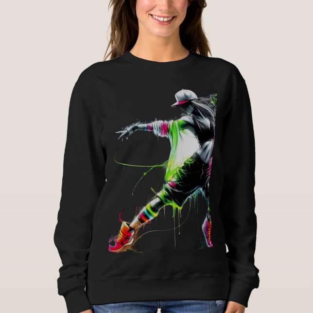 Sudadera fiesta de baile amante del baile (Anverso)