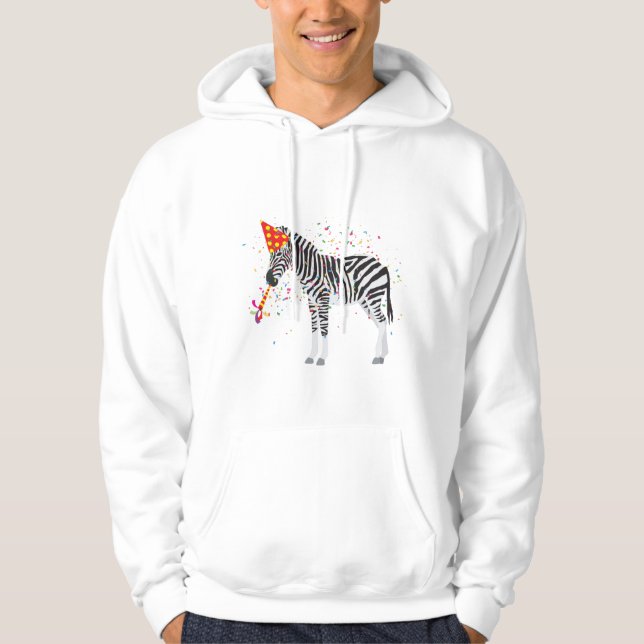 Sudadera Fiesta de cebra - Animales con Fiesta (Anverso)