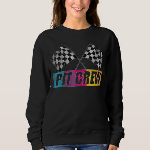 Sudadera Fiesta de coches de carreras de la tripulación de 