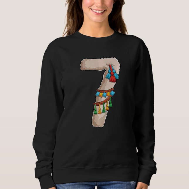 Sudadera Fiesta de cumpleaños 7 de siete años de antigüedad (Anverso)