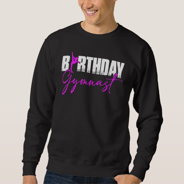 Sudadera Fiesta de cumpleaños de gimnasia de cumpleaños (Anverso)