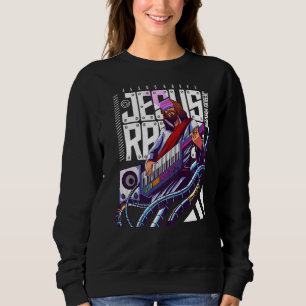 Sudadera Fiesta de danza Techno Rave para hombres Jesús Rav