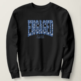 Sudadera Fiesta de Despedida de Soltera con Toile Azul Mari