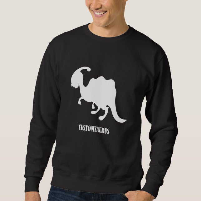 Sudadera Fiesta de Dinosaurio Personalizado (Anverso)
